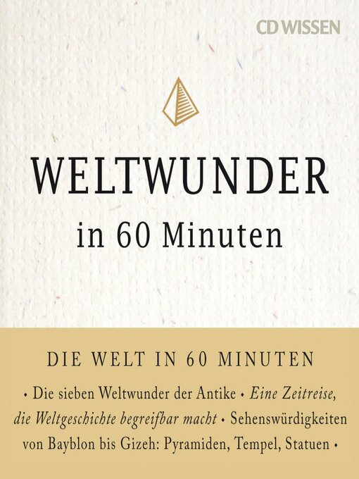 Title details for Weltwunder in 60 Minuten by Christine Paxmann - Available